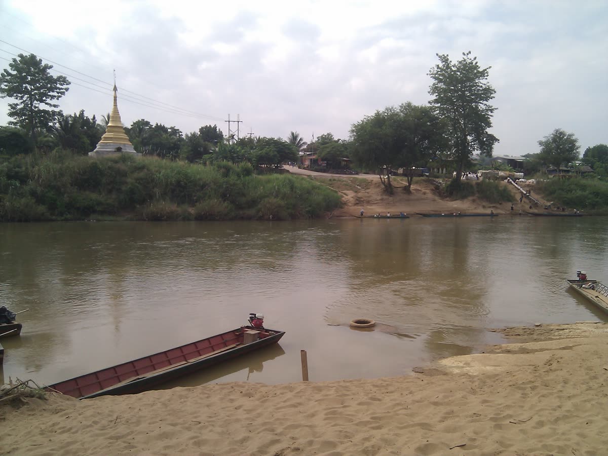 The Moei River, the border between Thailand and Myanmar