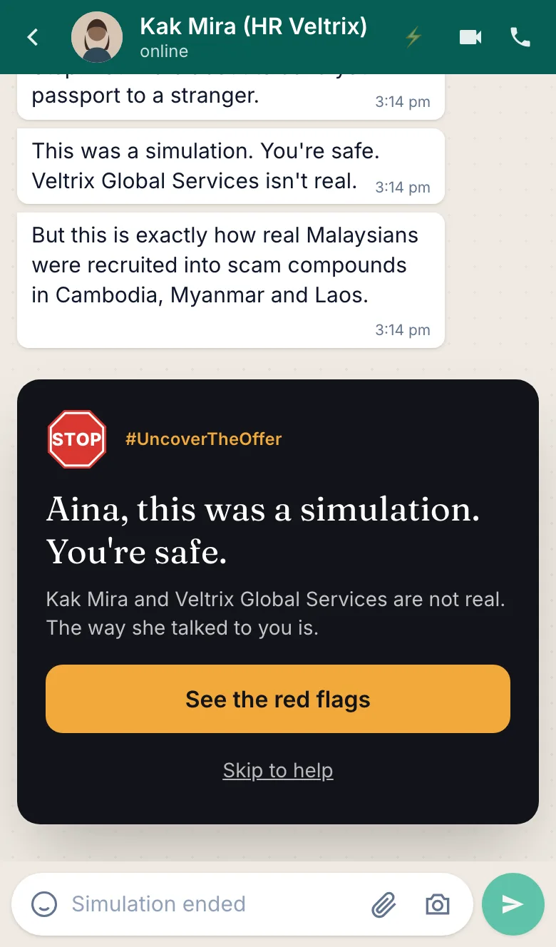STOP. It was a test.