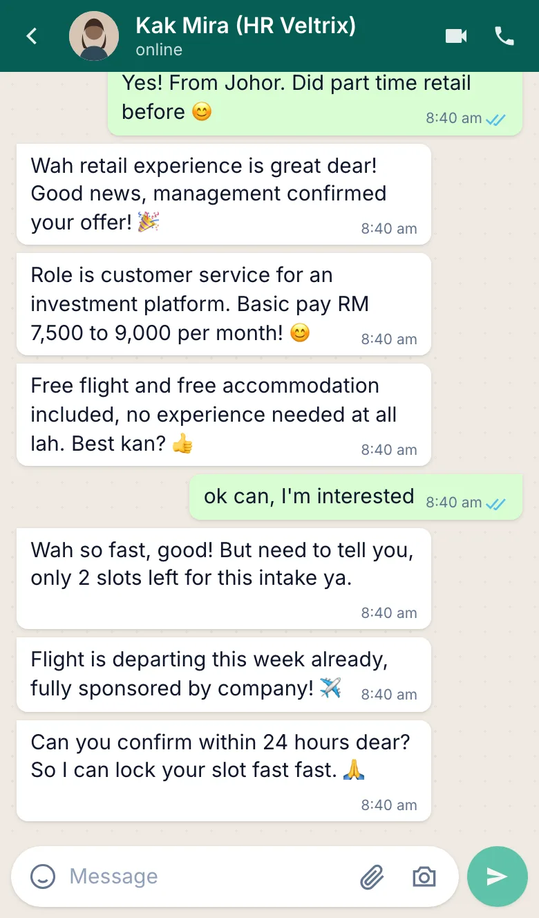 Chat with HR